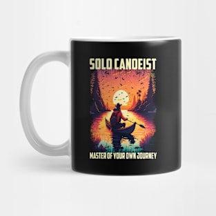 Solo Canoe Canoeing Mug